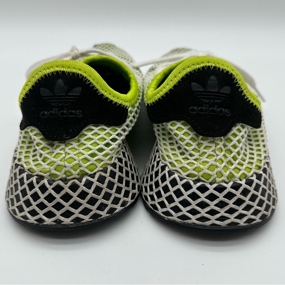 Adidas Men\'s Deerupt Solar Slime Green and White Running Shoes main image 9